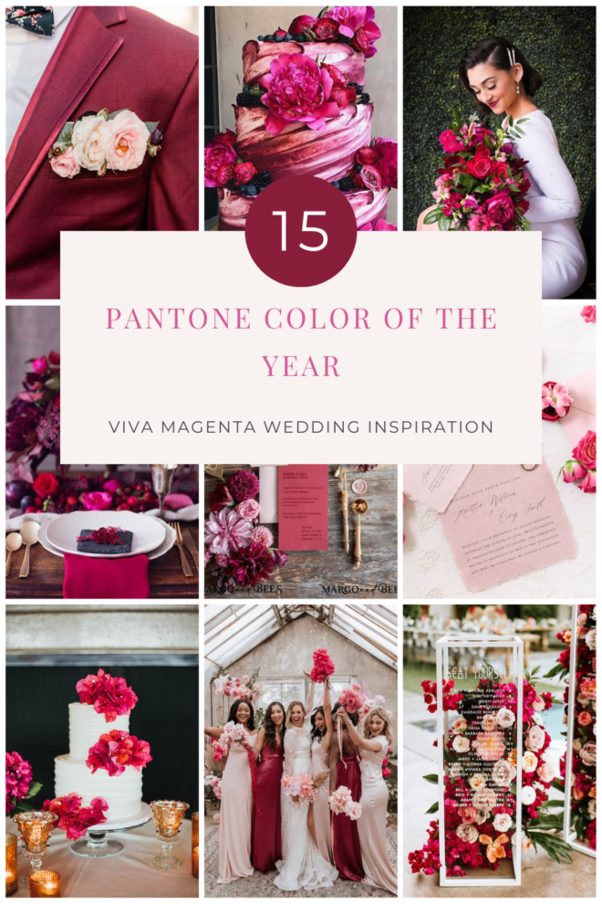 Pantone Color Of The Year Viva Magenta Wedding Inspiration