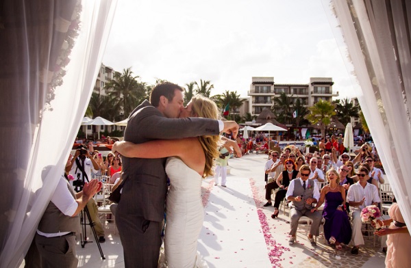Dreams Riviera Cancun destination wedding ceremony location, Kiss the Bride