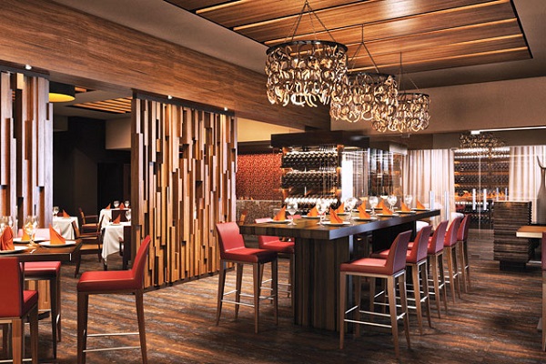 Interior View of the Steakhouse Restaurant at the all-inclusive, adults only CHIC by Royalton Resorts hotel in Punta Cana