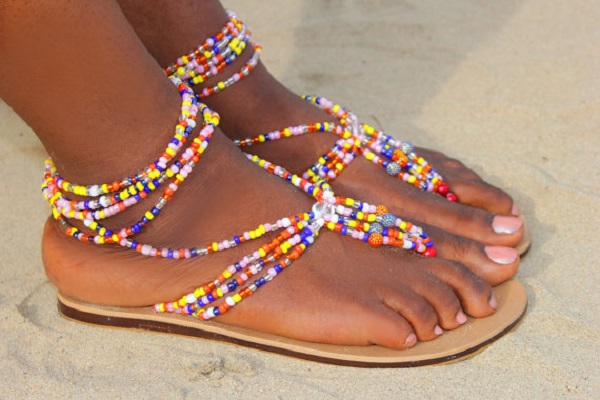 Celebrate your beach destination wedding with your toes in the sand. These fun beaded sandals are super fun