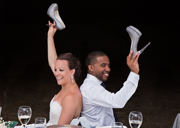 Shoe game, wedding reception