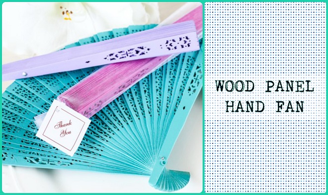 Wood Panel Hand Fan