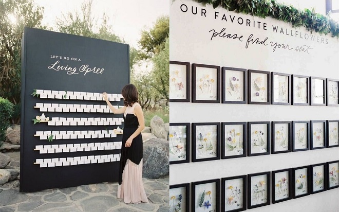 Ideas For Seating Chart At Wedding