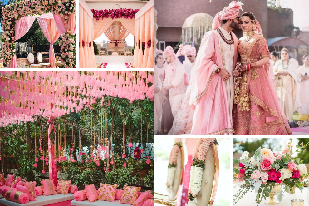Pink Indian Wedding Decor