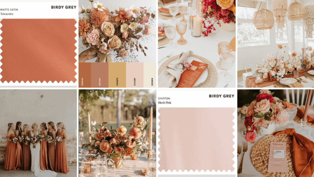 Wedding color palettes 2026